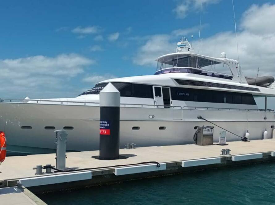 Templar Docked at Waiheke Island