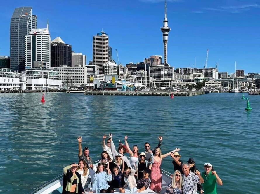 Party on board Templar Charter Yacht in the Auckland CBD