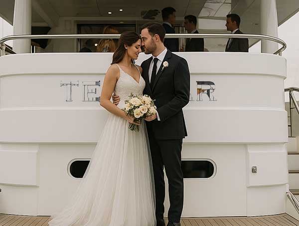 Have your Wedding Reception on Templar Yacht Charters